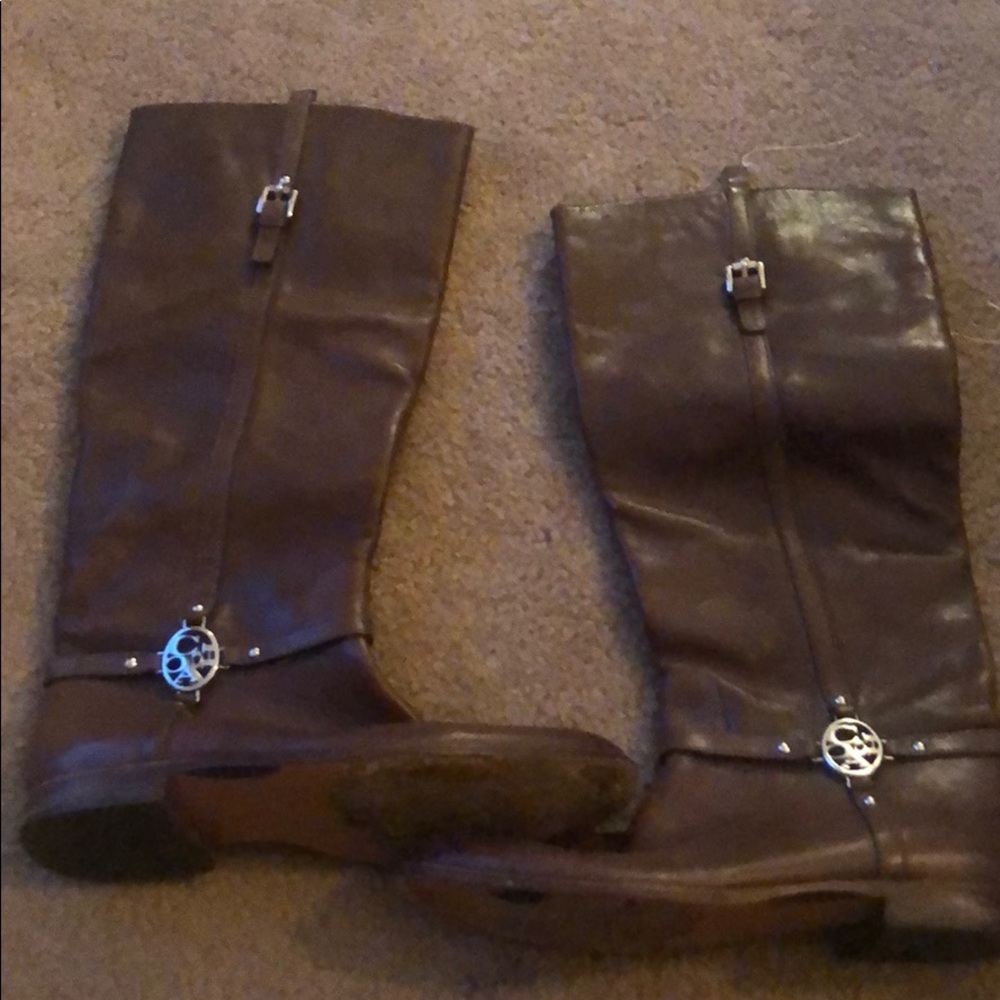 Coach Brown Leather Riding Boots